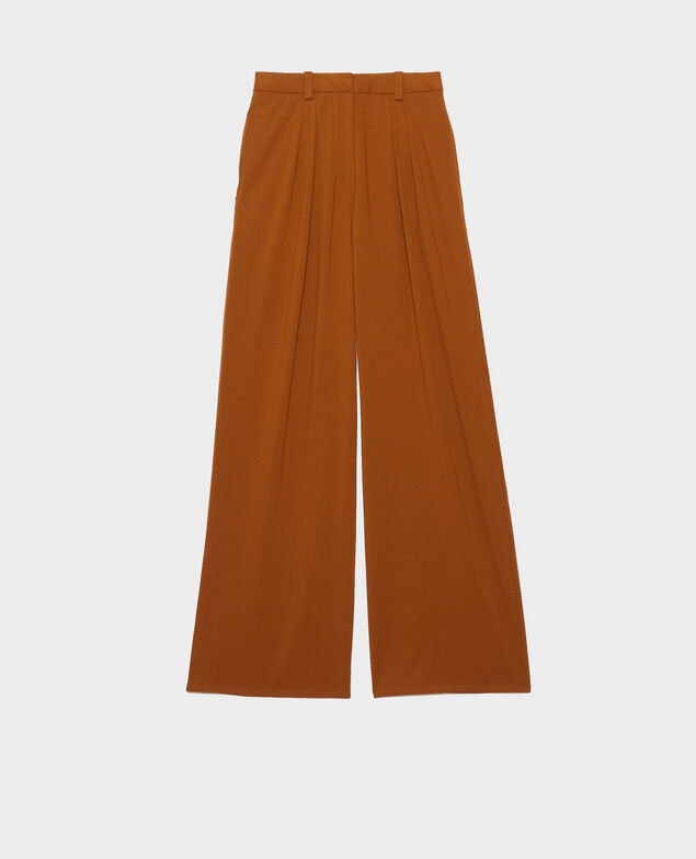 YVONNE - Weite Hose mit Falten Monks robe