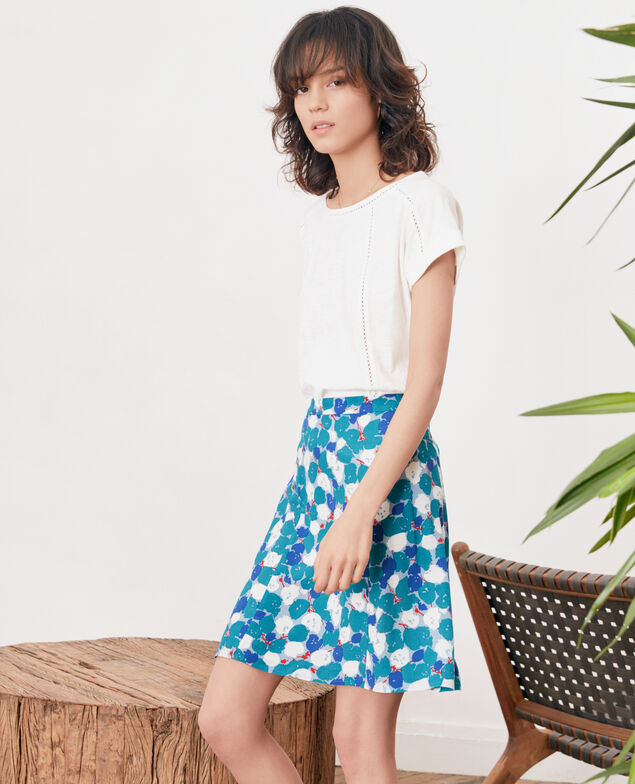 Gemusterter Rock Blossom shadow pacific green