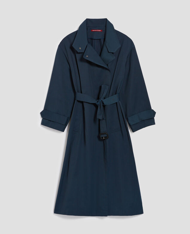 Oversize Trenchcoat J690 blueberry