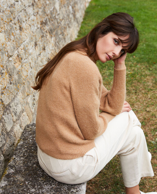 Pullover mit Stehkragen Iced coffee