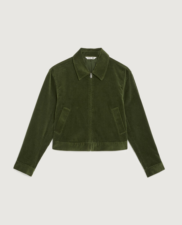Blouson aus Cord U550 green