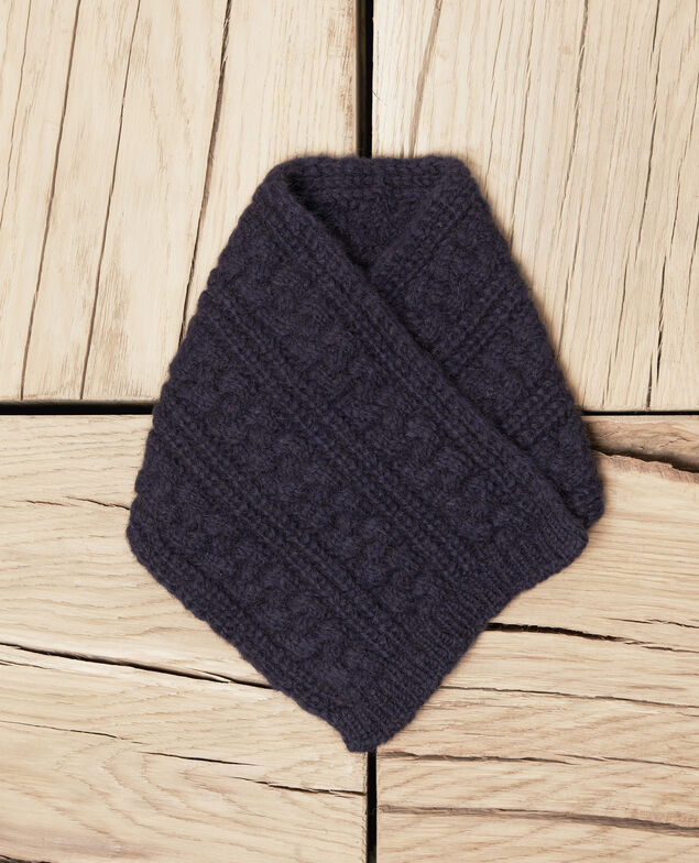 Strickkragen Dark navy