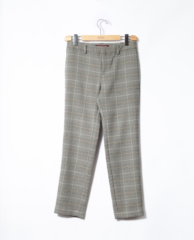Gerade geschnittene Hose Schwarz