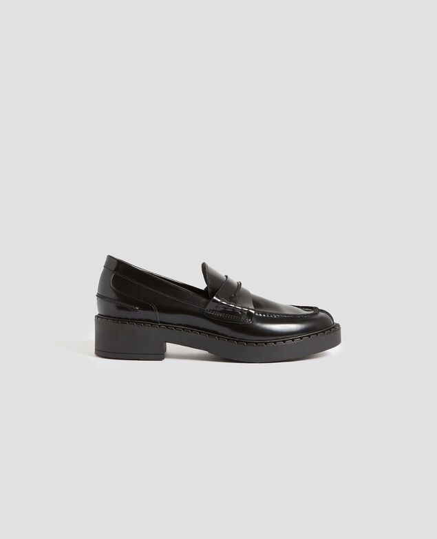 Mokassins aus Leder H096 black