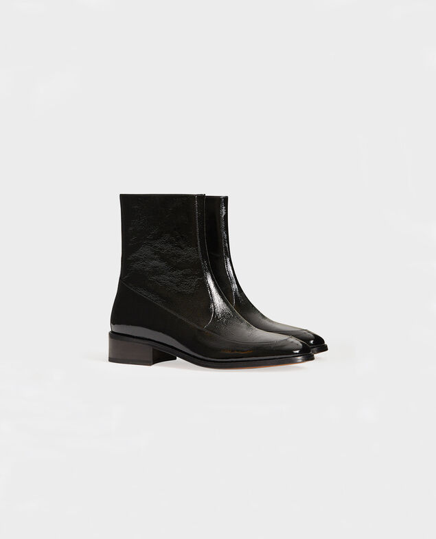  Enge Boots aus Leder Black beauty