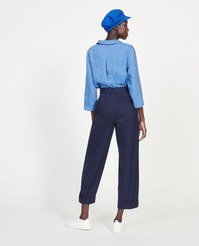 Maskuline Hose aus Baumwolle Maritime blue