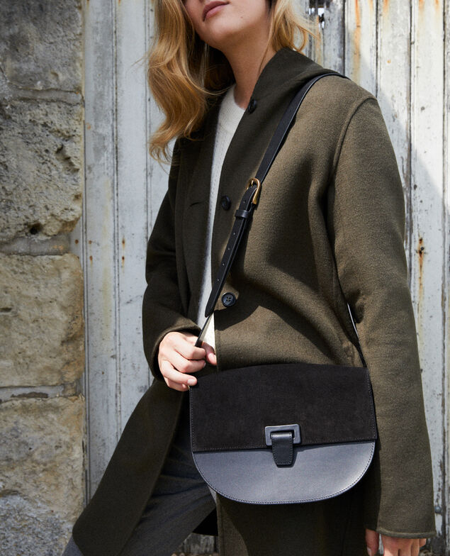 Große Halbmond-Tasche Noir