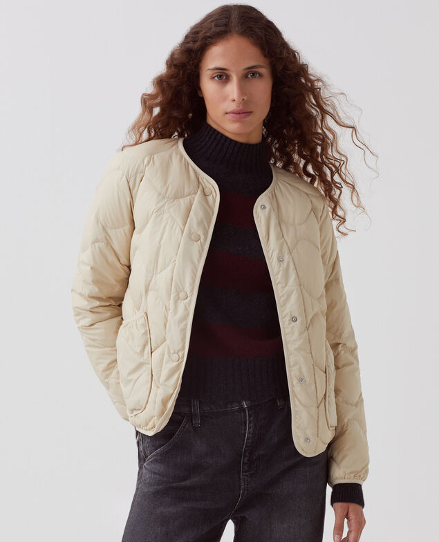 PLUME - Daunenjacke mit langen Ärmeln H311 oyester gray