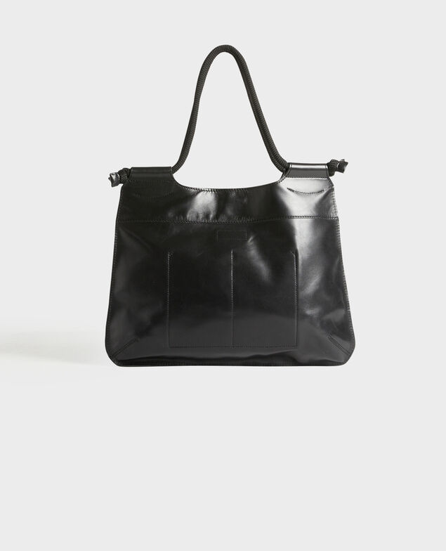 Tragetasche aus Leder Black beauty