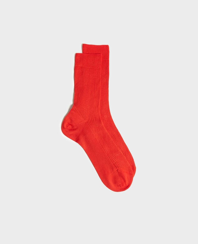 Socken Fiery red
