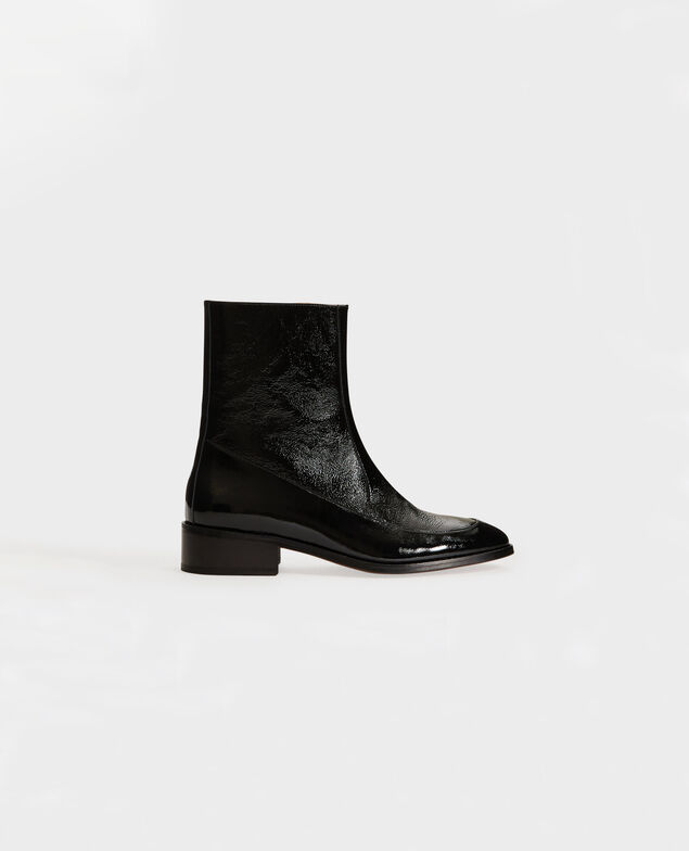  Enge Boots aus Leder Black beauty