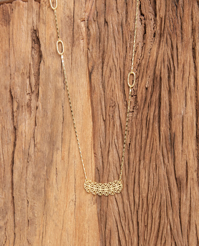 Lange Modeschmuckkette Gold