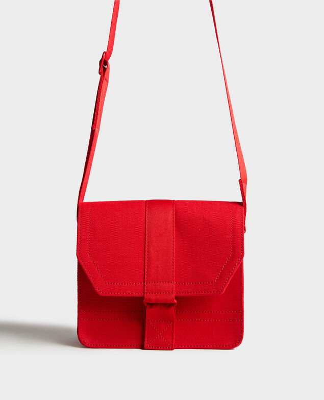 Kleine Tasche aus Baumwolle Fiery red