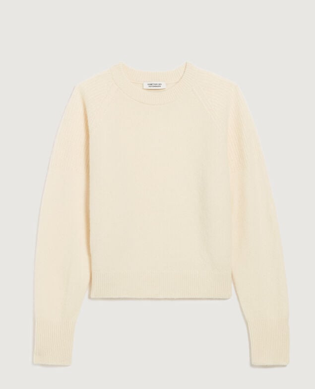 Pullover aus Kaschmir K300 ecru beige