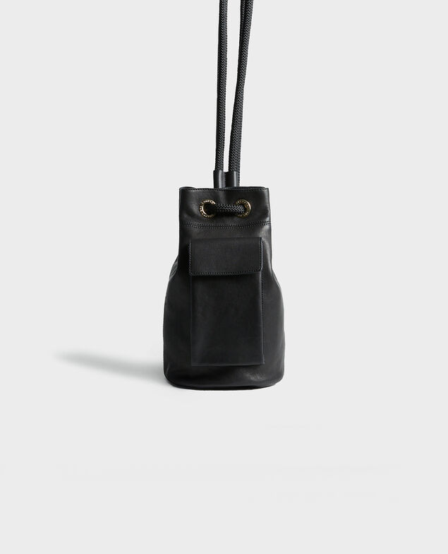 Kleiner Lederbeutel Black beauty