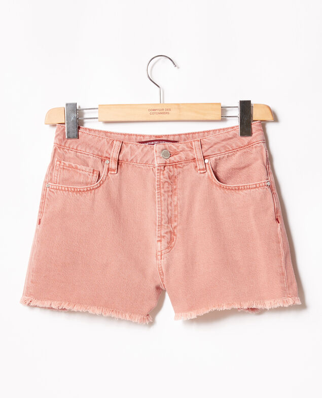 Fransen-Shorts Faded rose
