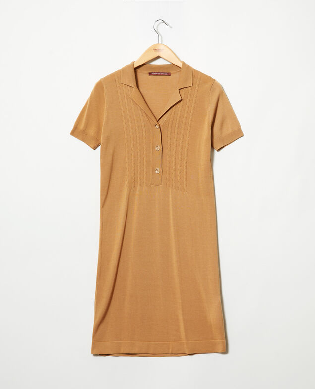 Strickkleid Camel beige