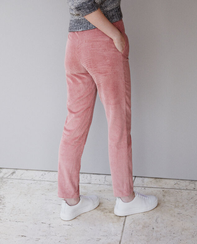Hose aus grobem Cord Old rose