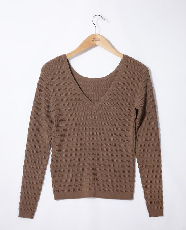 Wendebarer Pullover Braun