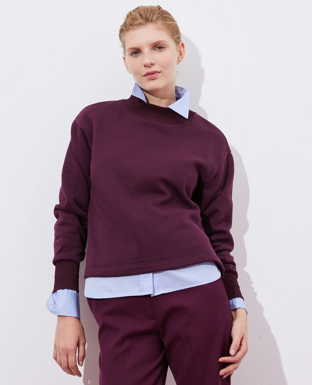 Sweatshirt mit Stehkragen Potent purple
