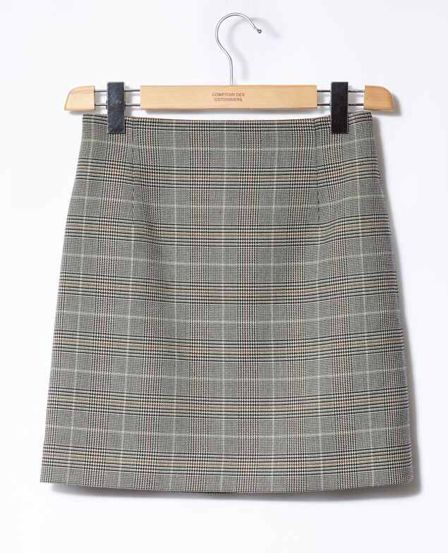 Rock mit hoher Taille Schwarz
