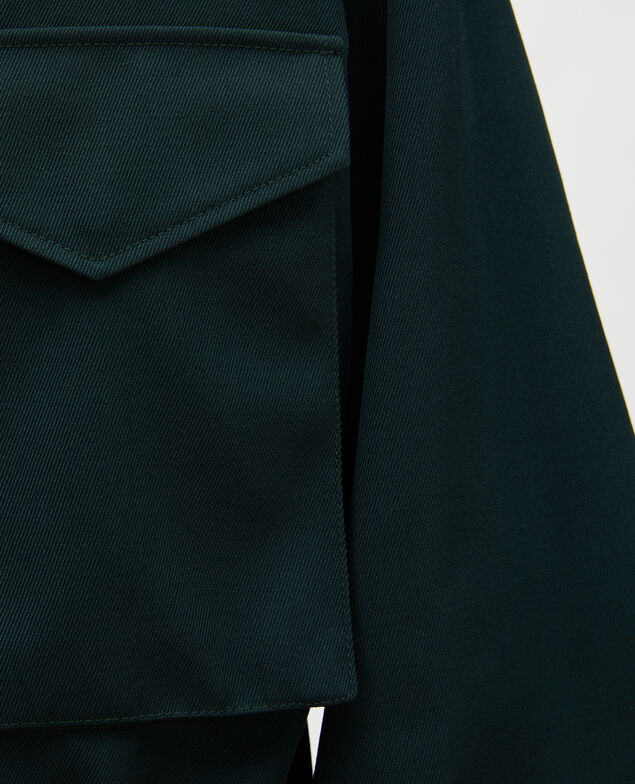  Bomberjacke aus Wollgabardine Scarab