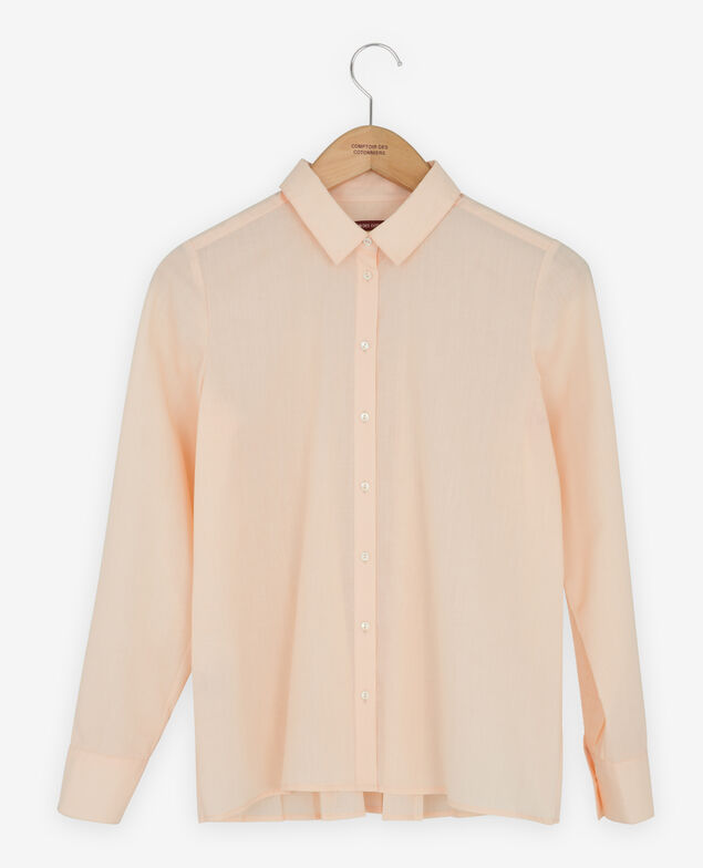 Bluse mit Rückenfalten Nude