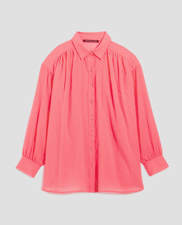 Bluse aus Plissée-Baumwolle H110 lantana