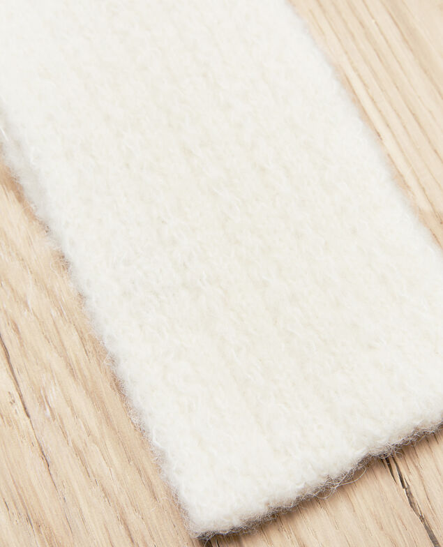 Strick-Headband Off white