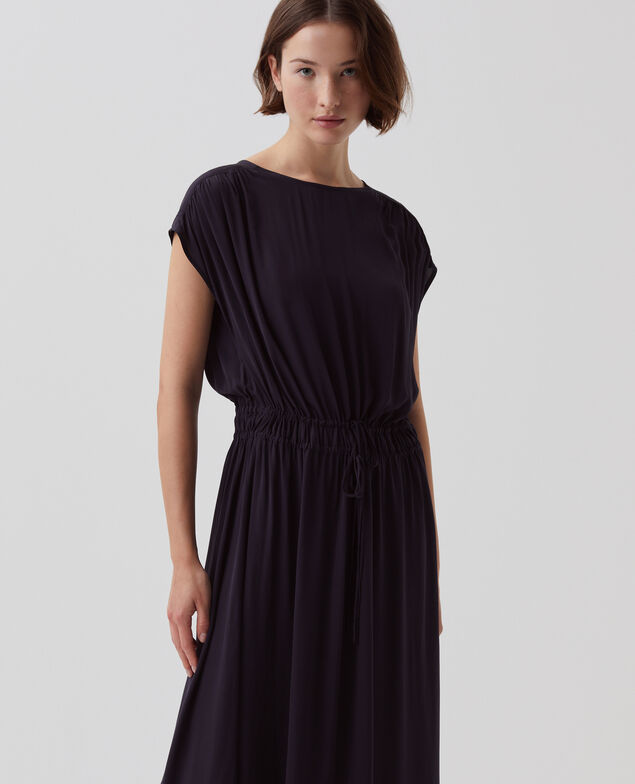 Langes fließendes Kleid H695 night sky