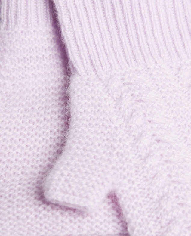 Halbfingerhandschuhe aus Kaschmir Pastel lilac