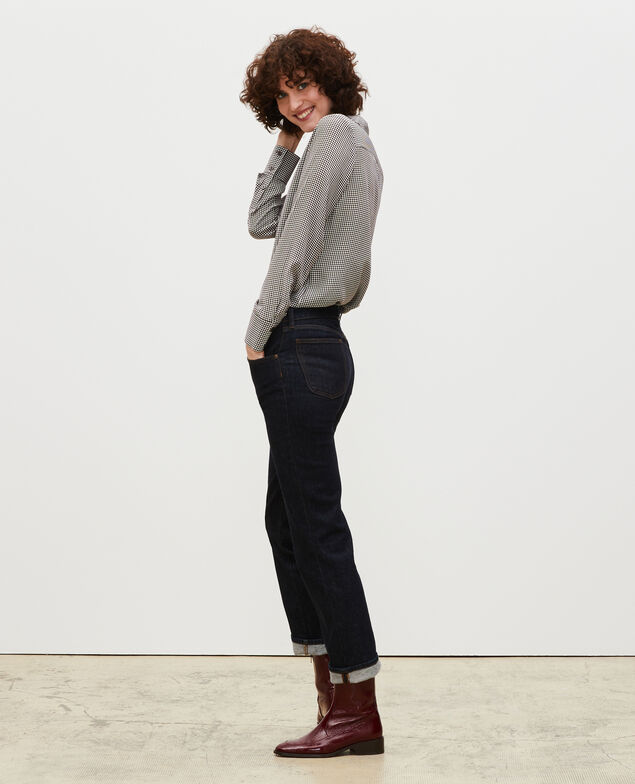 SLIM STRAIGHT - Gerade Jeans aus unbehandeltem Denim Denim rinse