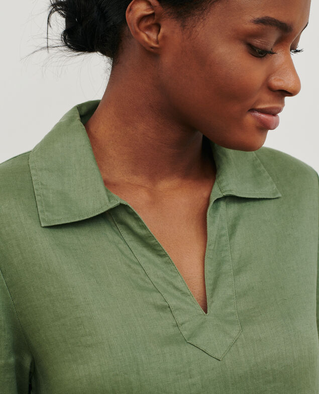 DAISY - Ikonisches Kleid aus Leinen 52 green
