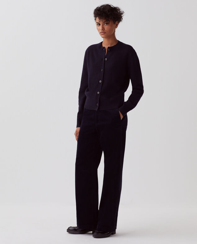 Cardigan aus Wolle U690 navy
