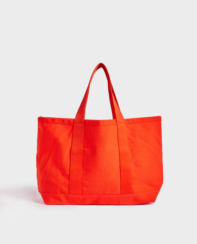 Tragetasche mit vielen Fächern aus Baumwolle Spicy orange