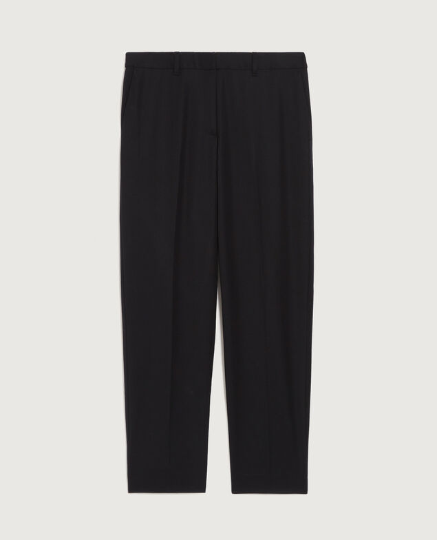 Zigarettenhose aus Wolle H091 black beauty