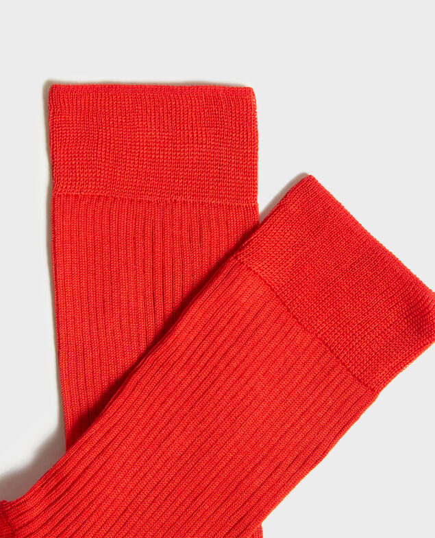 Socken Fiery red