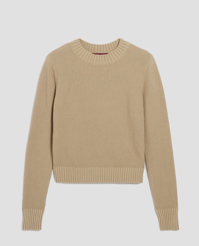 Pullover mit Rundhalsausschnitt aus Baumwolle H520 terre