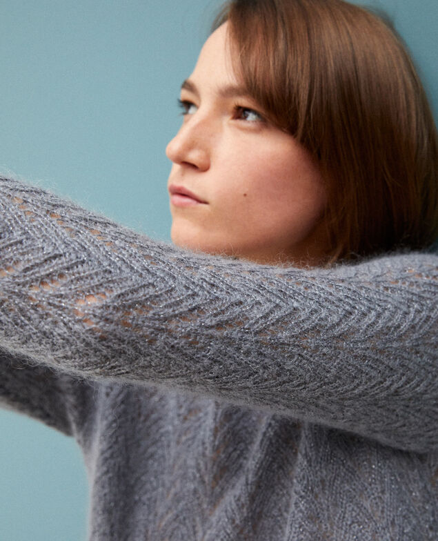 Pullover mit Mohair und Lurex Quiet shade