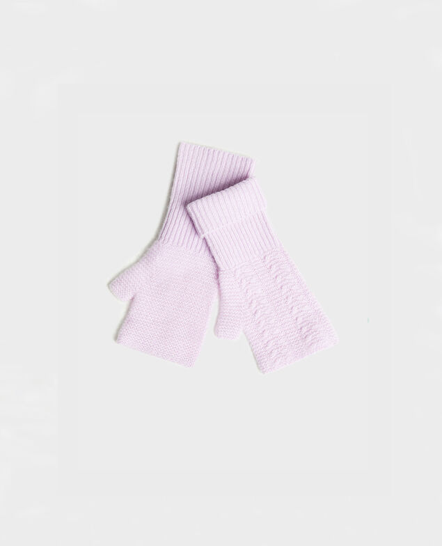 Halbfingerhandschuhe aus Kaschmir Pastel lilac
