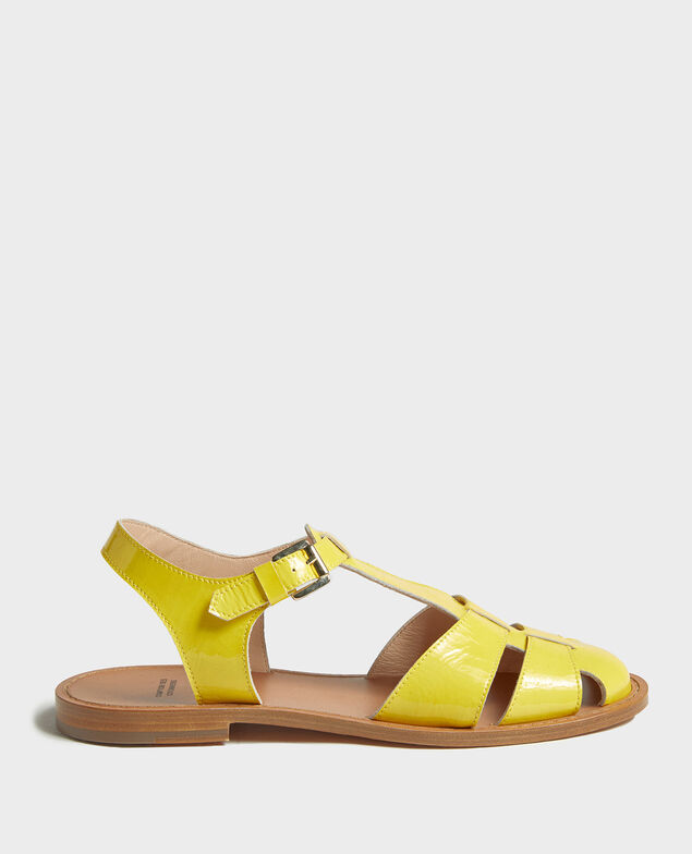 Sandalen aus Lackleder Maize