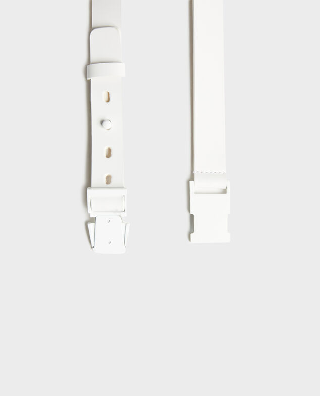 Ledergürtel Optical white