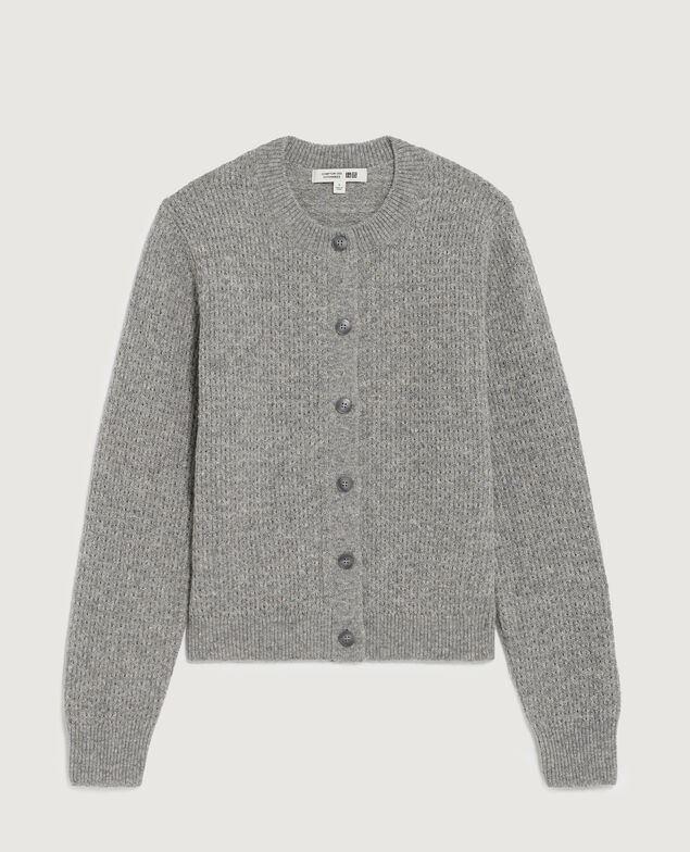 Cardigan mit Rundhalsausschnitt  U020 light gray