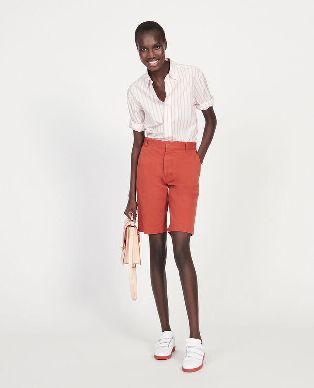 Bermudashorts aus Baumwollstoff Ketchup