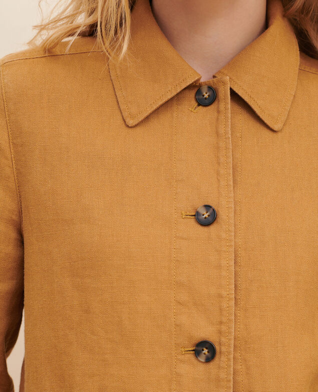 Arbeitsjacke aus Panamaleinen 36 brown