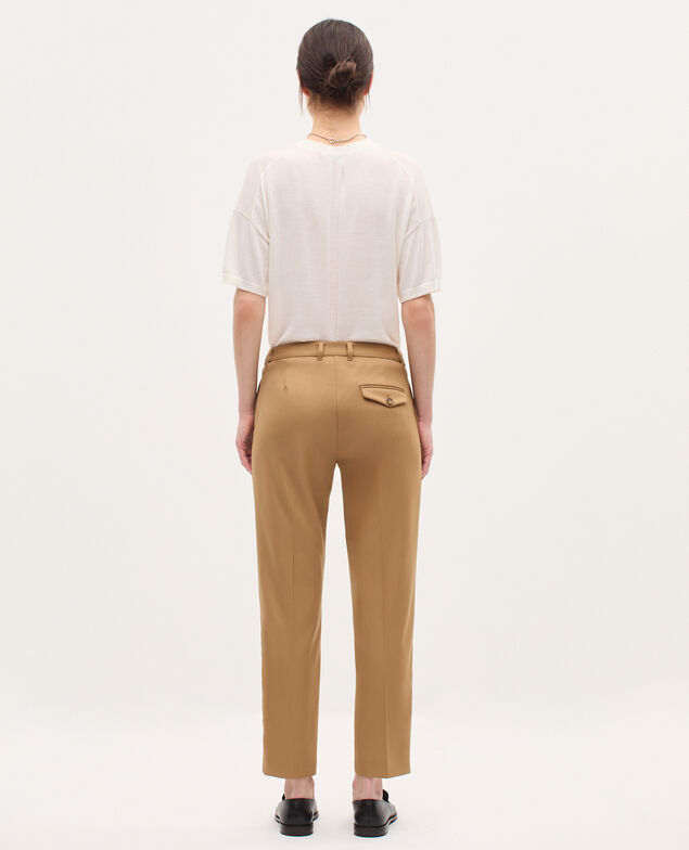 Zigarettenhose aus Wolle K341 oak brown