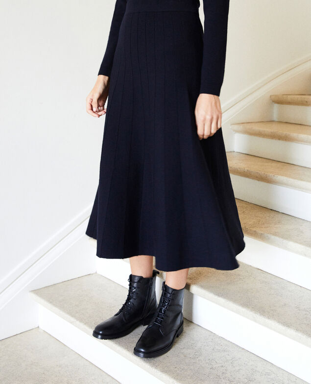 Ausgestellter Rock Dark navy