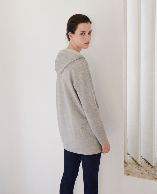Kapuzen-Sweatshirt Leon Grau