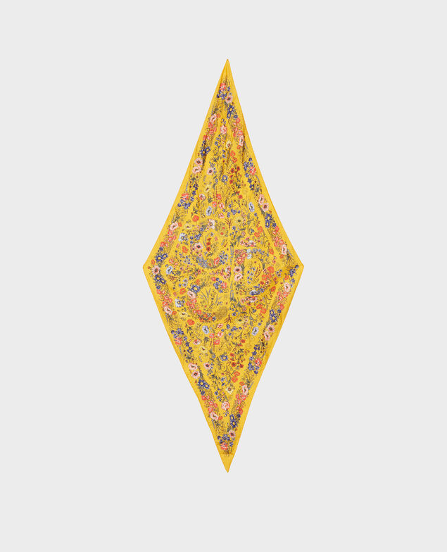 Seidentuch in Diamantform Spectra yellow