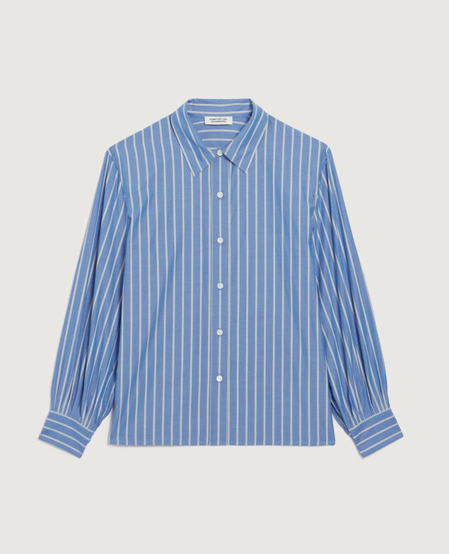 Gestreifte Bluse K632 stripes blue